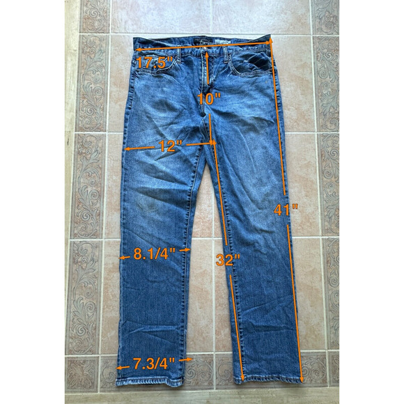 Aeropostale Slim Straight Jeans Size 34 X 32 - Picture 2 of 11